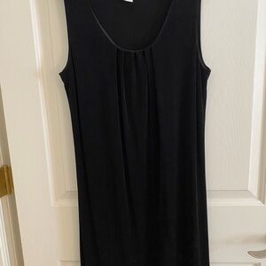 Chic Black Sleeveless Midi Dress